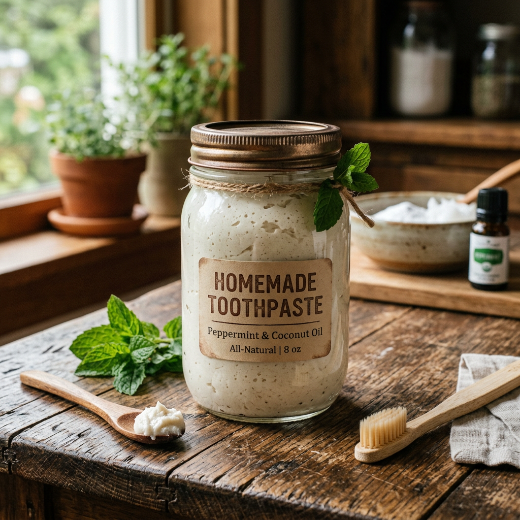Homemade Toothpaste Recipe with Coconut Oil